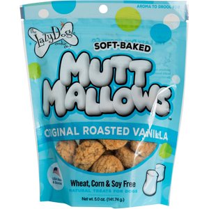 The Lazy Dog Cookie Co. Mutt Mallows Original Roasted Vanilla Soft-Baked Dog Treats, 5-oz bag