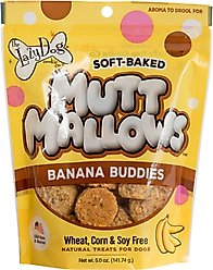 The Lazy Dog Cookie Co. Mutt Mallows Banana Buddies Soft-Baked Dog Treats, 5-oz bag