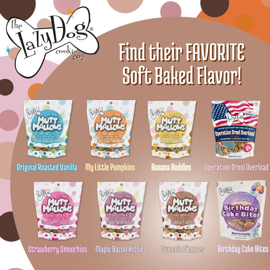 The Lazy Dog Cookie Co. Mutt Mallows Gingerbread Cuties Soft-Baked Dog Treats