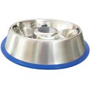 Mr. Peanut's Slow-Feed Stainless Steel Dog Bowl, 64-oz