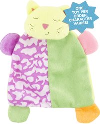 Ethical Pet Lil Spots Squeaky Plush Blanket Puppy Toy, Color/Character Varies