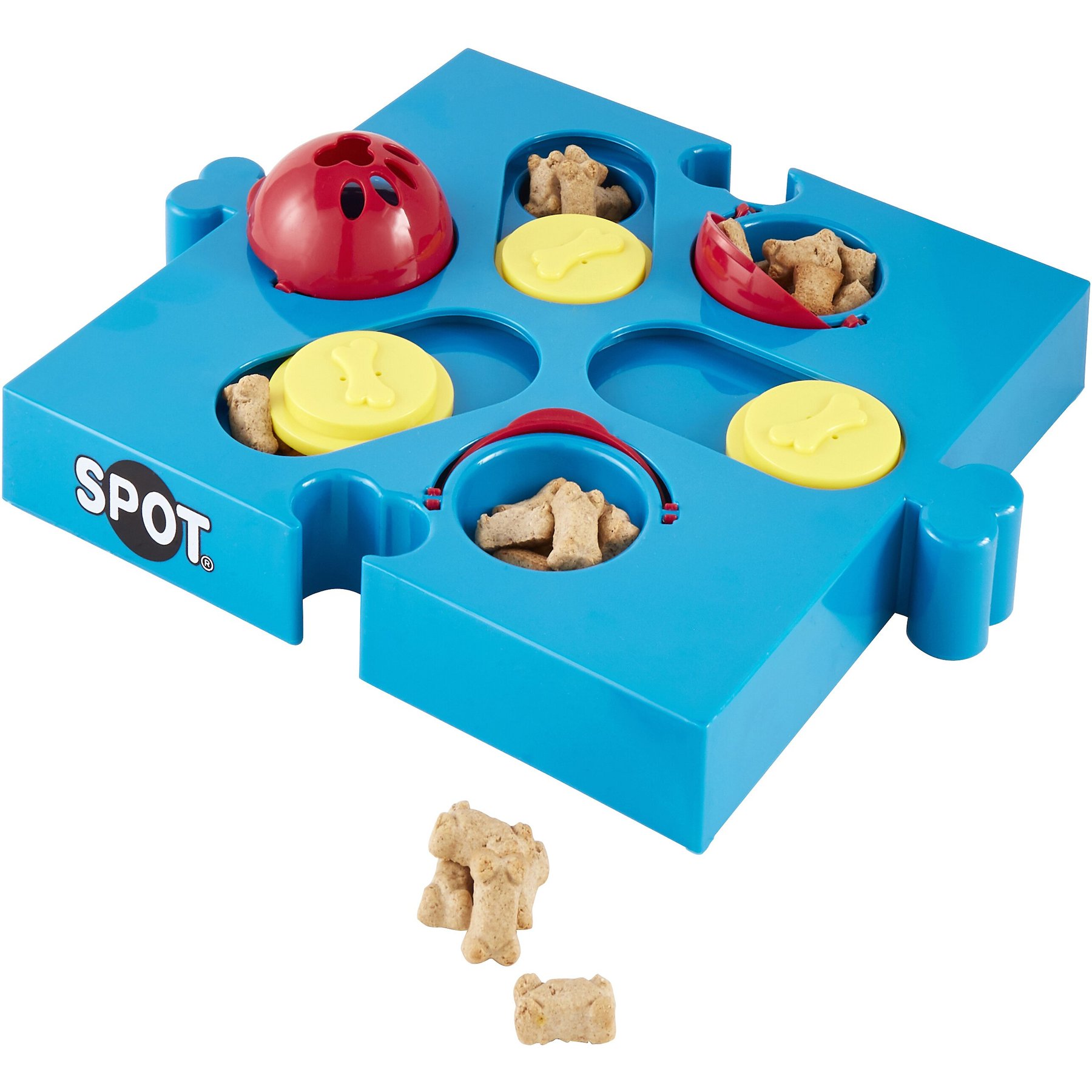 Spot Seek-A-Treat Flip 'N Slide Connector Puzzle Interactive Dog Treat and Toy  Puzzle 1 count Pack of 3 