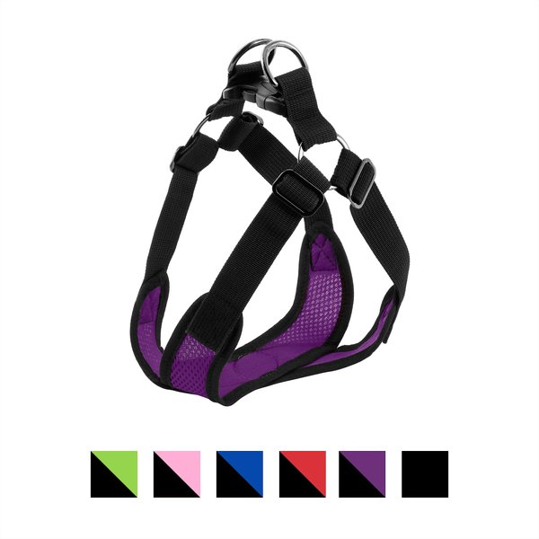 Gooby Comfort X Mesh Step In Back Clip Dog Harness, Purple, Large: 19 to 23.5-in chest slide 1 of 9