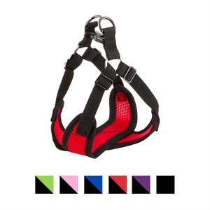 Gooby Comfort X Mesh Step In Back Clip Dog Harness, Red, Small: 14.5 to 17.75-in chest