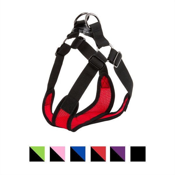 Gooby Comfort X Mesh Step In Back Clip Dog Harness, Red, Large: 19 to 23.5-in chest slide 1 of 9