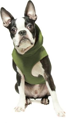 Show full view: Gooby Fleece Vest Dog Hoodie, Green, X-Large slide 4 of 7
