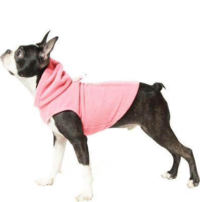 Show full view: Gooby Fleece Vest Dog Hoodie, Pink, X-Small slide 5 of 7
