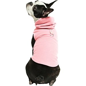 Gooby Fleece Vest Dog Hoodie, Pink, Small
