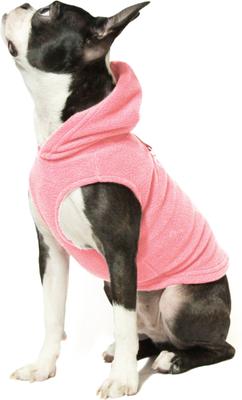 Show full view: Gooby Fleece Vest Dog Hoodie, Pink, Small slide 3 of 7
