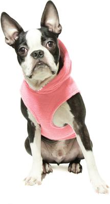 Show full view: Gooby Fleece Vest Dog Hoodie, Pink, Small slide 4 of 7