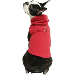 Gooby Fleece Vest Dog Hoodie, Red, Medium