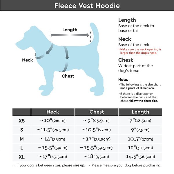 Show full view: Gooby Fleece Vest Dog Hoodie, Red, Medium slide 2 of 7