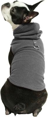Gooby Shhow GOOBY Fleece Vest Dog Hoodie, Gray, X-Small - Chewy.com