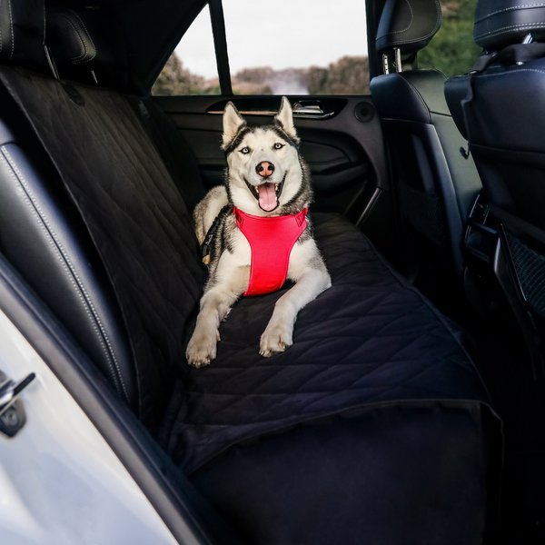 BarksBar Luxury Waterproof Car Seat Cover, Black, Extra Large slide 1 of 6