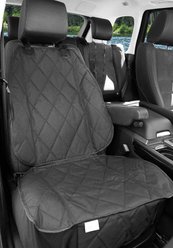 BarksBar Front Seat Cover, Black, Small slide 2 of 7