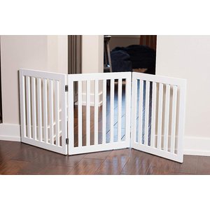 Internet's Best Traditional Pet Gate, White, 24-in, 3-Panel