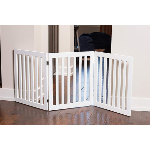 BEST Traditional Pet Gate, White, 24in, 3Panel