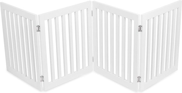 INTERNET'S BEST Traditional Pet Gate, White, 24-in, 4-Panel - Chewy.com