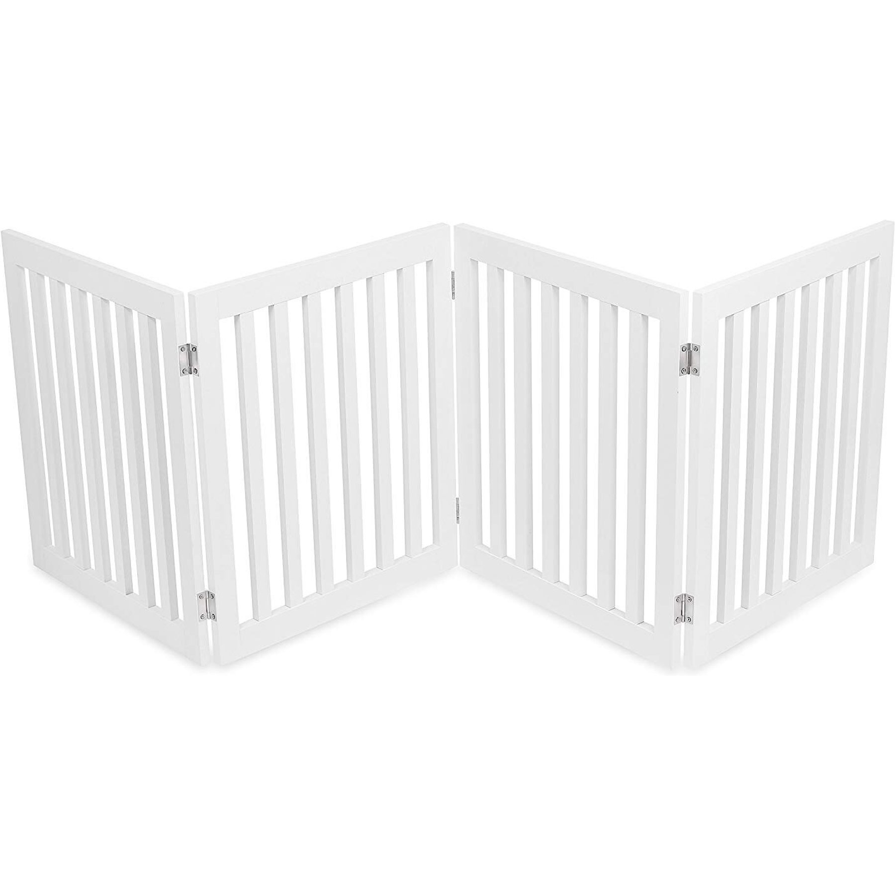 BEST Traditional Pet Gate, White, 24in, 4Panel