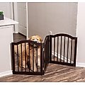 Internet's Best Traditional Arch Pet Gate, Espresso, 24-in, 3-Panel