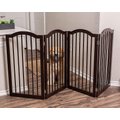 Internet's Best Traditional Arch Pet Gate, Espresso, 36-in, 4-Panel