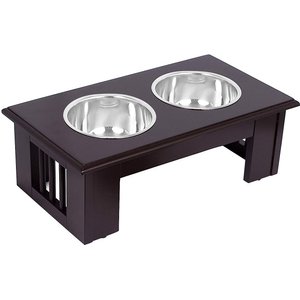 Frisco Adjustable Stainless Steel Double Elevated Dog Bowls