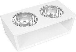 Internet's Best Modern Elevated Dog & Cat Bowls, 2-cup, 5.5-in Tall