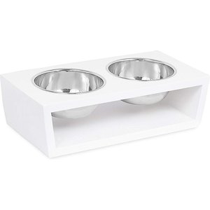 Internet's Best Modern Elevated Dog & Cat Bowls, 2-cup, 4-in Tall