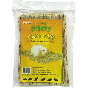Peter's Woven Grass Small Animal Mat, Brown