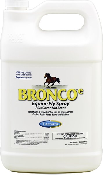Farnam Bronco e Citronella Scented Dog & Horse Fly Spray, 1-gal bottle slide 1 of 9