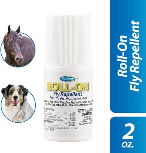 Farnam Roll-On Dog & Horse Fly Repellent, 2-oz bottle