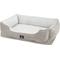 Show in main carousel: Serta Orthopedic Bolster Dog Bed with Removable Cover, Gray, X-Large slide 3 of 7