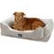 Show in main carousel: Serta Orthopedic Bolster Dog Bed with Removable Cover, Gray, X-Large slide 4 of 7