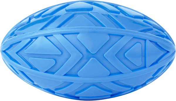 Frisco Squeaky Football Dog Toy, Blue slide 1 of 3
