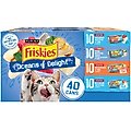 Friskies Oceans of Delight Variety Pack Canned Cat Food, 5.5-oz, case of 40