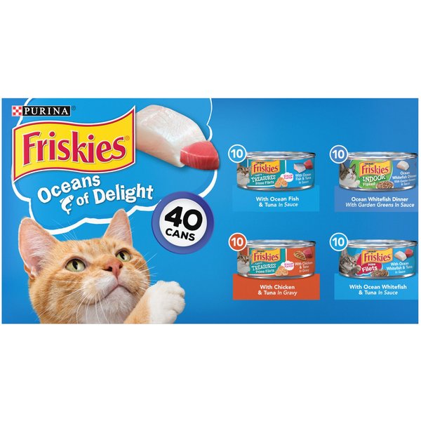 FRISKIES Chicken Lovers Variety Pack Canned Cat Food 5.5 oz case