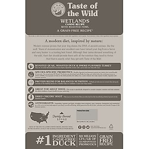 Taste of the Wild Wetlands Grain-Free Dry Dog Food, 28-lb bag