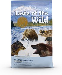 Taste of the Wild Pacific Stream Smoke-Flavored Salmon Grain-Free Dry Dog Food, 28-lb bag slide 1 of 7