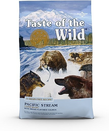 Taste of the Wild Pacific Stream Smoke-Flavored Salmon Grain-Free Dry Dog Food, 28-lb bag