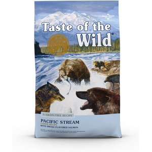 Taste of the Wild Pacific Stream Smoke-Flavored Salmon Grain-Free Dry Dog Food, 28-lb bag