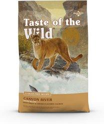 Taste of the Wild Canyon River Trout & Smoke-Flavored Salmon Grain-Free Dry Cat Food, 14-lb bag