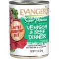 Evanger's Venison & Beef Dinner Grain-Free Canned Dog Food, 12.8-oz, case of 12