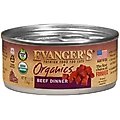 Evanger's Organics Beef Dinner Grain-Free Canned Cat Food, 5.5-oz, case of 24