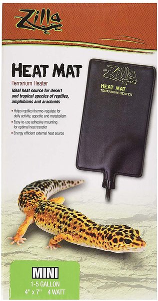 Zilla 1-5-gal Terrarium Heat Mat Reptile Heater, 4-watt slide 1 of 11
