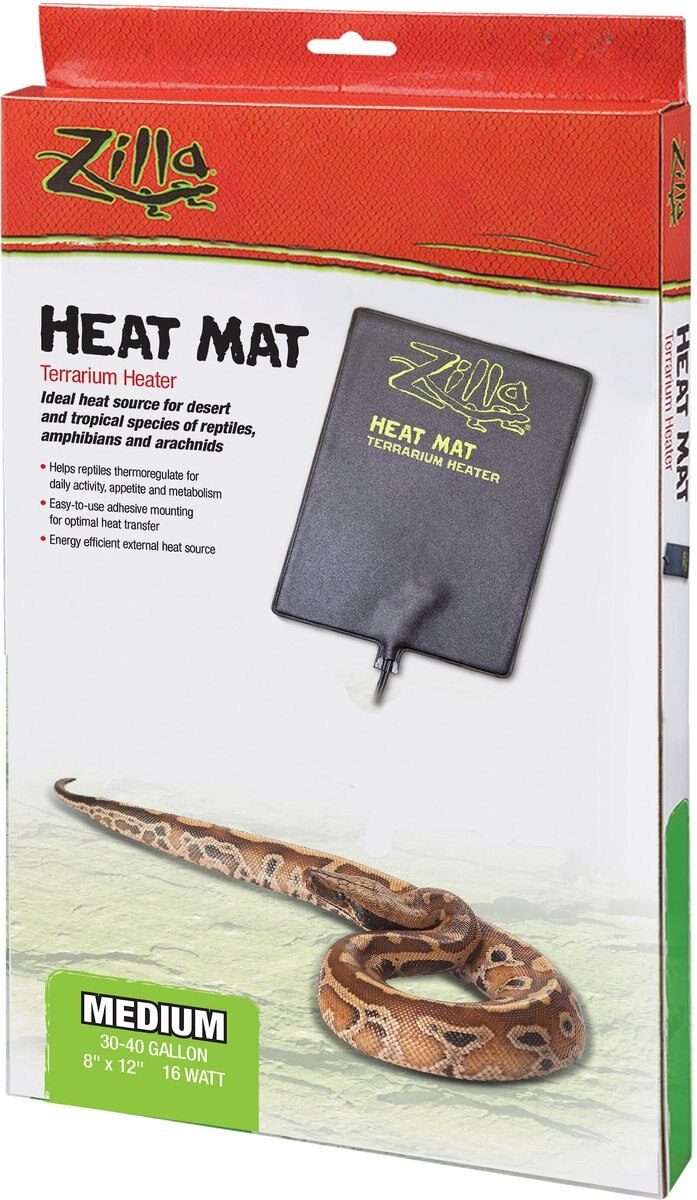 ZILLA Terrarium Heat Mat Reptile Heater, 16watt