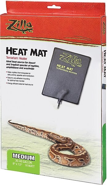 Zilla 30-40-gal Terrarium Heat Mat Reptile Heater, 16-watt slide 1 of 11