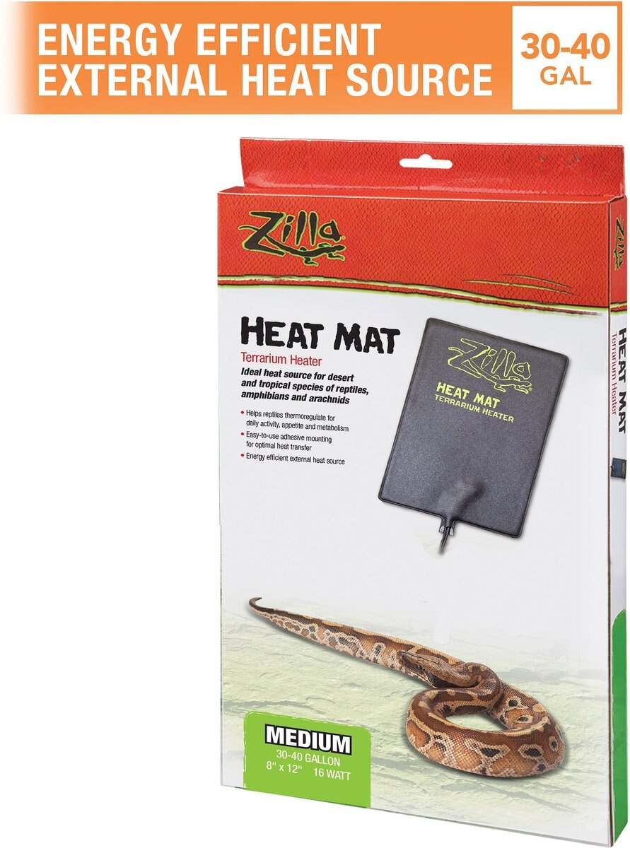 ZILLA Terrarium Heat Mat Reptile Heater, 16watt