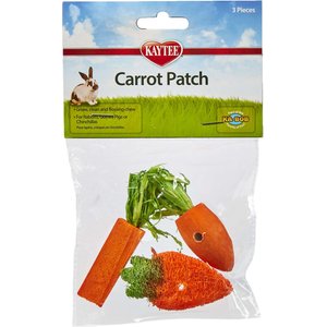 Kaytee Carrot Patch Variety Small Animal Chew Toy, 3-pack