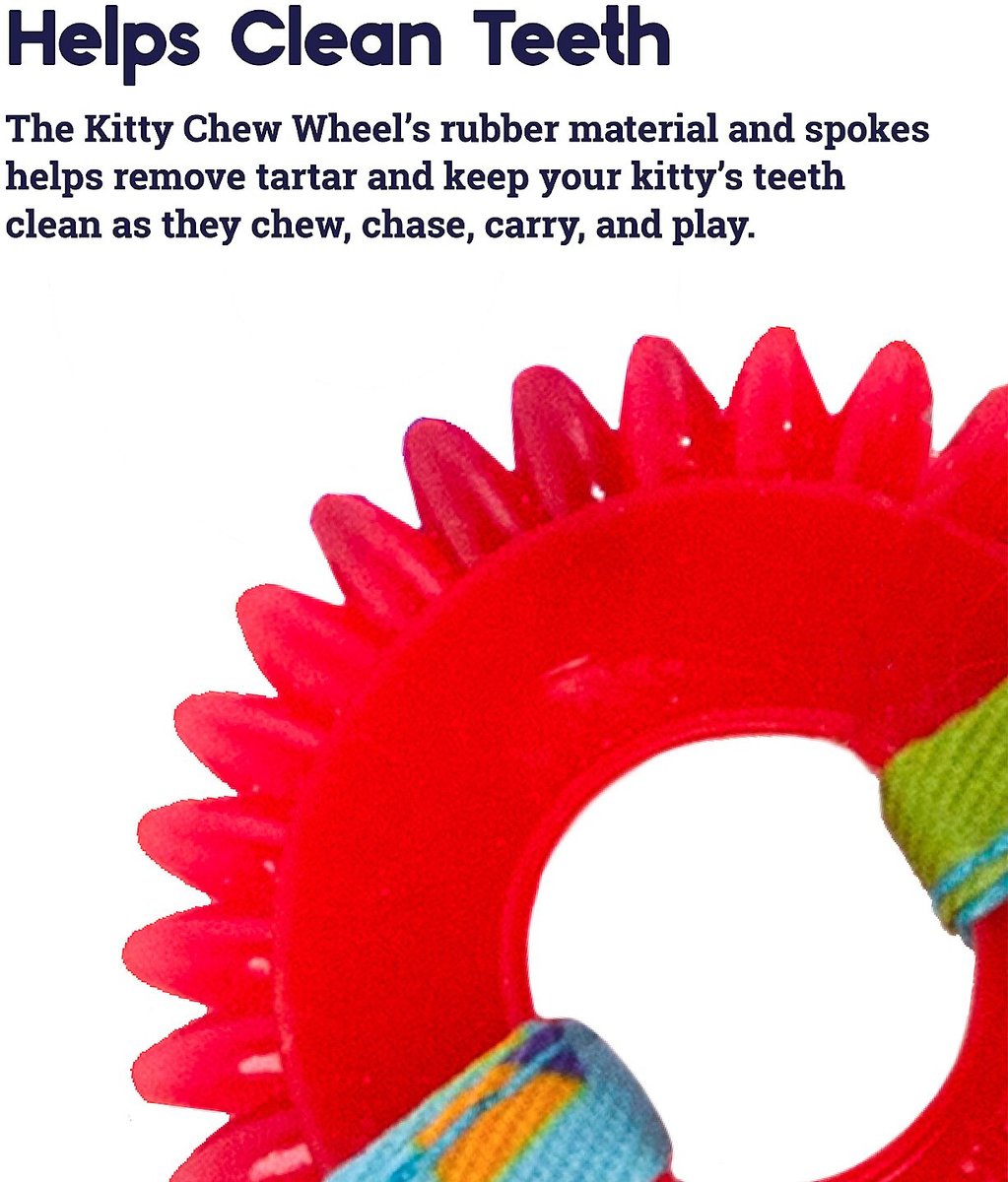 Petstages dental hot sale kitty chew wheel