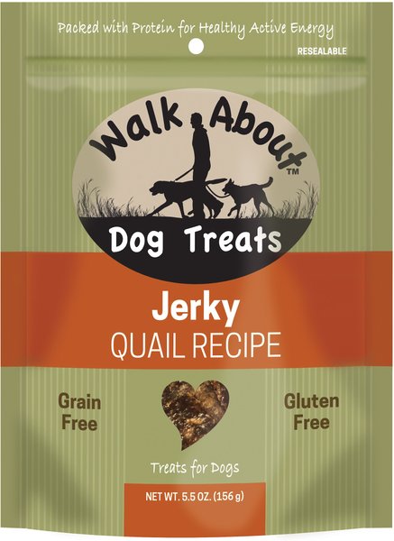 Walk About Quail Grain-Free Jerky Dog Treats, 5.5-oz bag slide 1 of 4